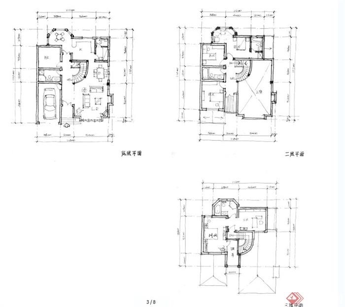 某海德住宅区建筑及景观设计CAD图(6)