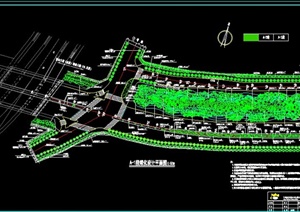 某城市道路园林绿化设计CAD施工图