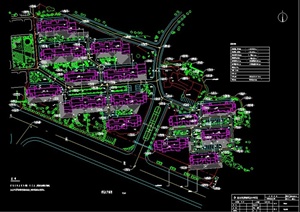 某兴越小区建筑及景观设计CAD施工图