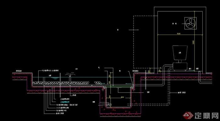 某现代写字楼景观设计CAD施工图(3)