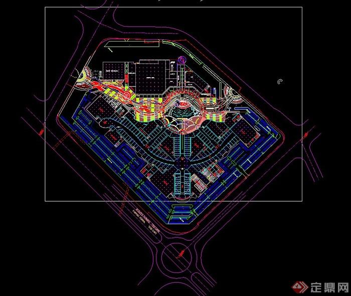 广州某购物中心景观设计CAD施工图(1)