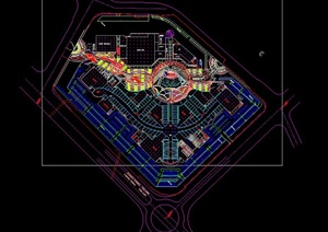 广州某购物中心景观设计CAD施工图
