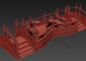 古典中式风格园桥3DMAX模型