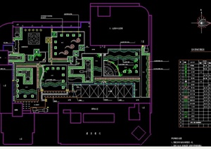 现代某涌金广场花园景观设计CAD施工图