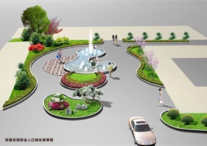 杭州铁路列车段厂区景观设计方案（含CAD+3D+效果图）