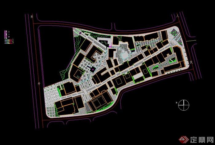 浙江某商业街景观设计CAD施工图(1)