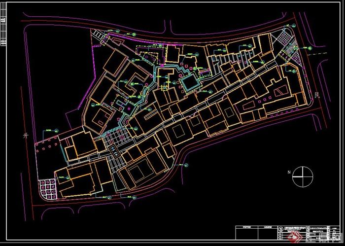 浙江某商业街景观设计CAD施工图(2)