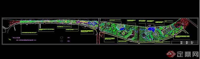 现代某文化长廊环境绿化设计CAD方案(1)