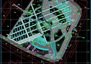 西宁市城市中心广场建筑景观设计施工图