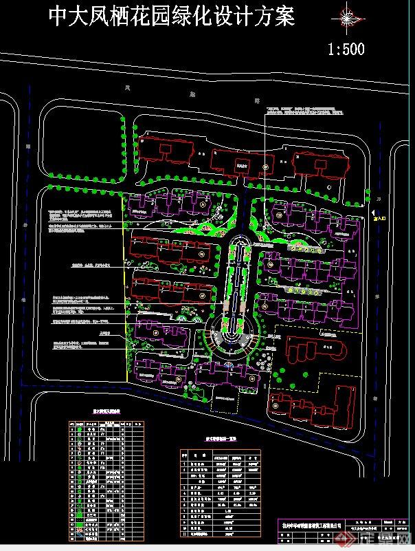 某住宅区中央广场景观设计方案图（带效果图）(3)
