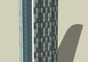 某金融中心办公建筑SU(草图大师)模型