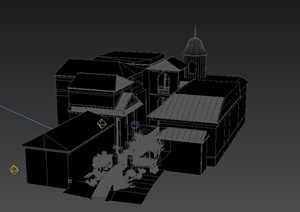 某欧式住宅建筑设计3DMAX模型
