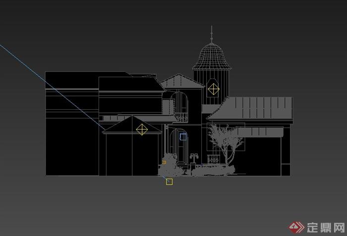 某欧式住宅建筑设计3DMAX模型(3)