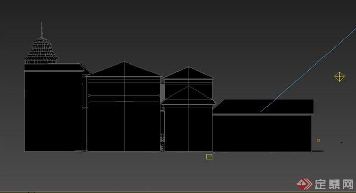 某欧式住宅建筑设计3DMAX模型(2)