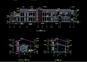 某多层别墅建筑设计CAD方案图