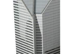 某办公中心大厦建筑设计SU(草图大师)模型