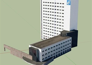 西弗吉尼亚大学建筑设计SU(草图大师)模型