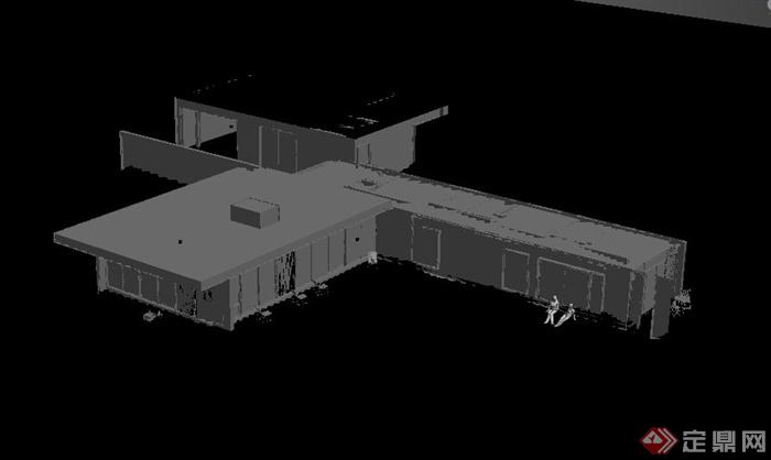 一栋单层别墅建筑设计3DMAX模型(6)