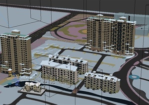 住宅酒店建筑设计3DMAX模型