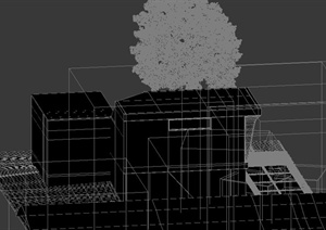 某现代两层住宅建筑设计3DMAX模型