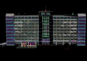 某现代九层住宅建筑设计3DMAX模型