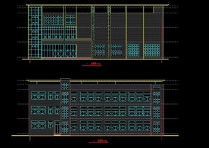 图书馆建筑设计CAD方案图