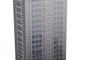 超高层大厦建筑设计SU(草图大师)模型
