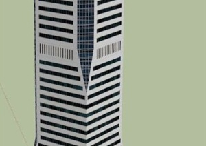 某中心商城建筑设计SU(草图大师)模型