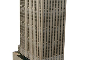 综合大楼建筑设计SU(草图大师)模型