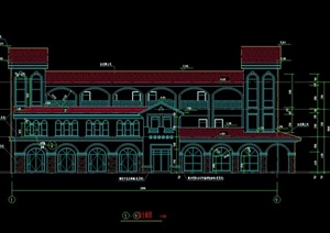 某三层酒吧建筑设计CAD施工图