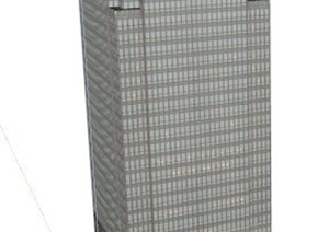 商业办公大楼建筑设计SU(草图大师)模型