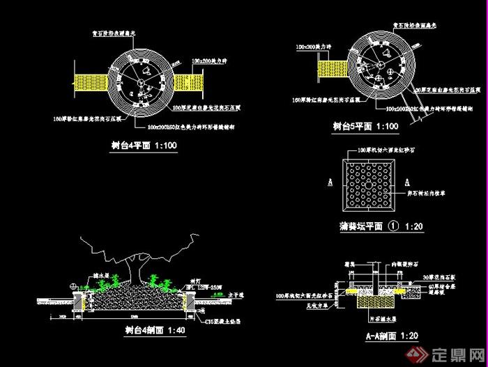 园林景观多种树池施工详图(3)