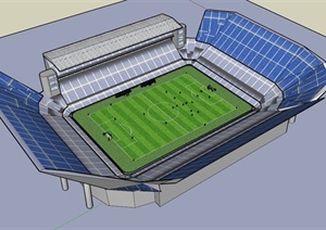 梅斯塔利亚球场建筑设计SU(草图大师)模型