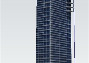 某高层酒店综合建筑设计SU(草图大师)模型