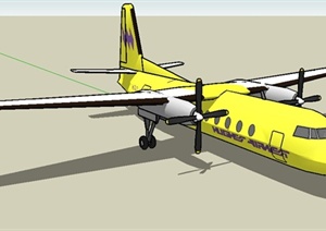 交通工具飞机SU(草图大师)模型