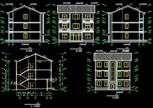 某三层别墅建筑设计施工图