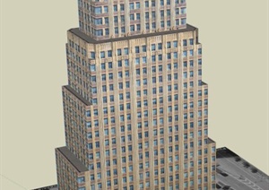 公寓酒店建筑设计SU(草图大师)模型