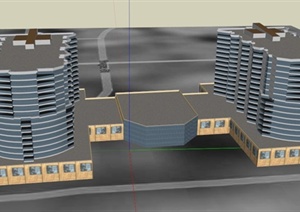 某个大学建筑设计SU(草图大师)模型