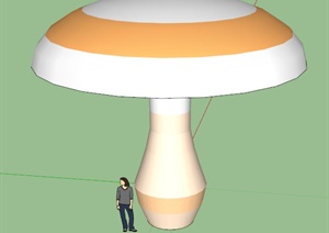一个蘑菇棚设计SU(草图大师)模型