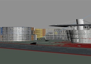 现代某移动公司办公建筑设计3DMAX模型