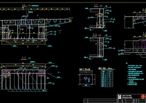 桥梁建筑结构钢梁箱设计CAD方案图