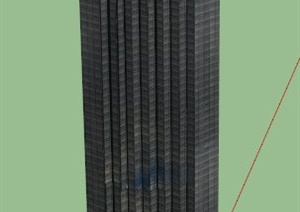 综合办公大楼建筑设计SU(草图大师)模型