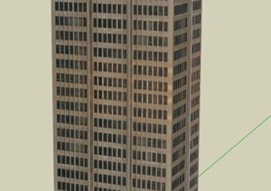 加利福尼亚联邦银行大厦建筑设计SU(草图大师)模型
