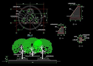 园林景观组合树池设计图