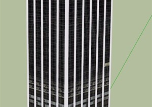 现代办公大楼建筑设计SU(草图大师)模型