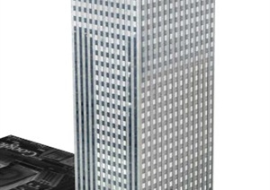 某公司大楼建筑设计SU(草图大师)模型1