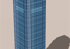 香港国际金融中心建筑设计SU(草图大师)模型