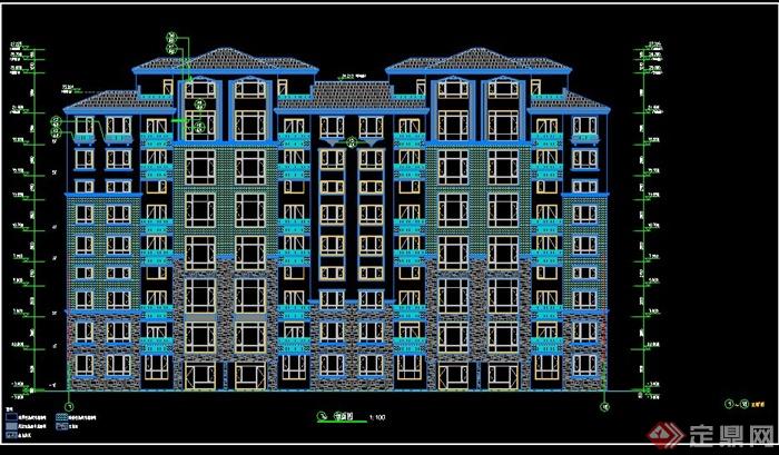 某多层住宅建筑结构电气暖通和给排水施工图(7)