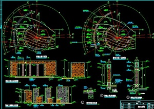 海蚀古墙设计CAD施工图