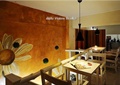 咖啡屋,背景墙,复式层,餐桌椅